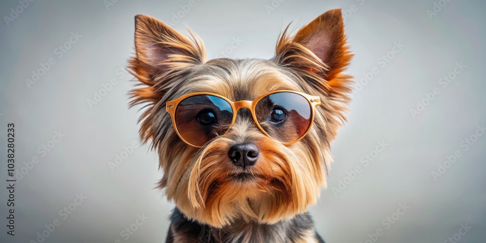 Yorkshire Terrier in Sunglasses: Stylish Dog Portraits, Cute Pet Photography, Minimalist Style, Canine Fashion, Dog Accessories, Playful Pups, Small Breeds, Trendy Pets Yorkshire Terrier in Sunglasses: Stylish Dog Portraits, Cute Pet Photography, Minimalist Style, Canine Fashion, Dog Accessories, Playful Pups, Small Breeds, Trendy Pets