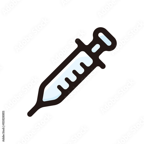 Syringe outline icon for graphic design, apps and websites