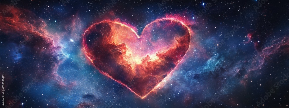 astro space heart nebula love concept background astro space heart nebula love concept background