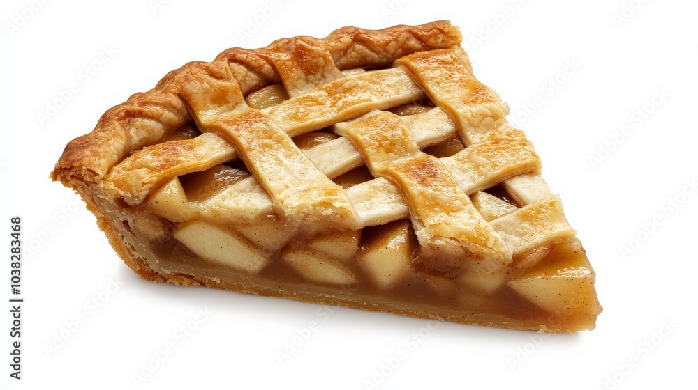 Delectable Homemade Apple Pie Slice with Flaky Crust Delectable Homemade Apple Pie Slice with Flaky Crust