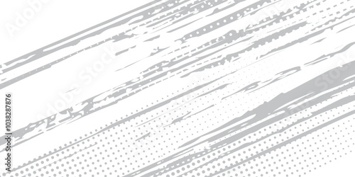 Black and white retro comic pop art background with halftone dots design, vector illustration template