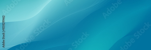 Abstract flowing wave background in teal with soft gradients and line patterns