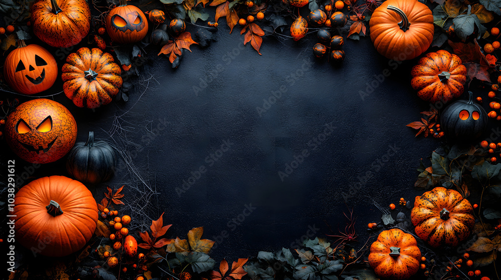 A Spooky Halloween Blank Photo Frame with Pumpkins and Candles – Empty Rustic Frame Set Amid Halloween Decorations for a Festive Seasonal Display.
A Spooky Halloween Blank Photo Frame with Pumpkins and Candles – Empty Rustic Frame Set Amid Halloween Decorations for a Festive Seasonal Display.