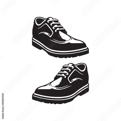Shoe silhouette vector illustration design