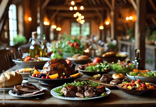 banquet table