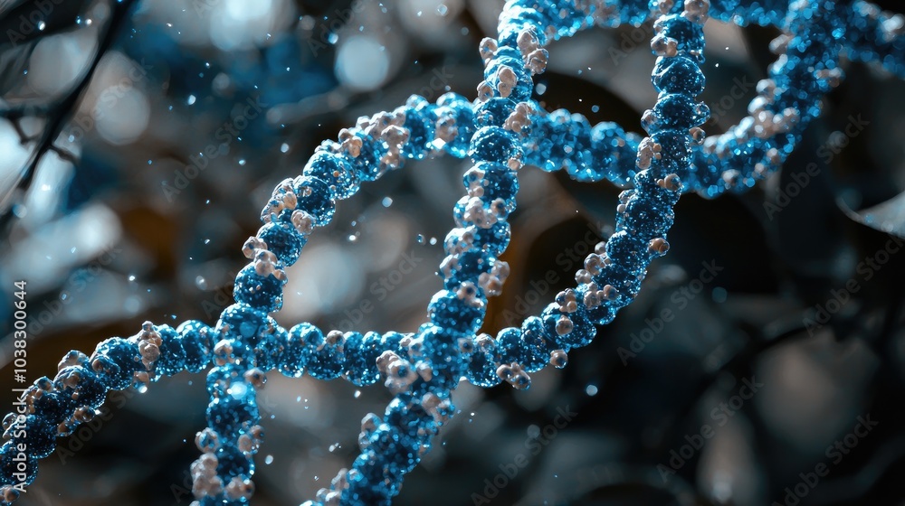 DNA helix close-up. selective focus DNA helix close-up. selective focus