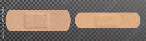 Photorealistic band aid on transparent background