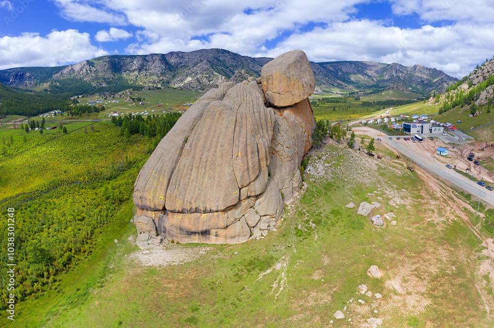 “Turtle Rock” - rock formation in The Gorkhi Terelj National Park, Mongolia