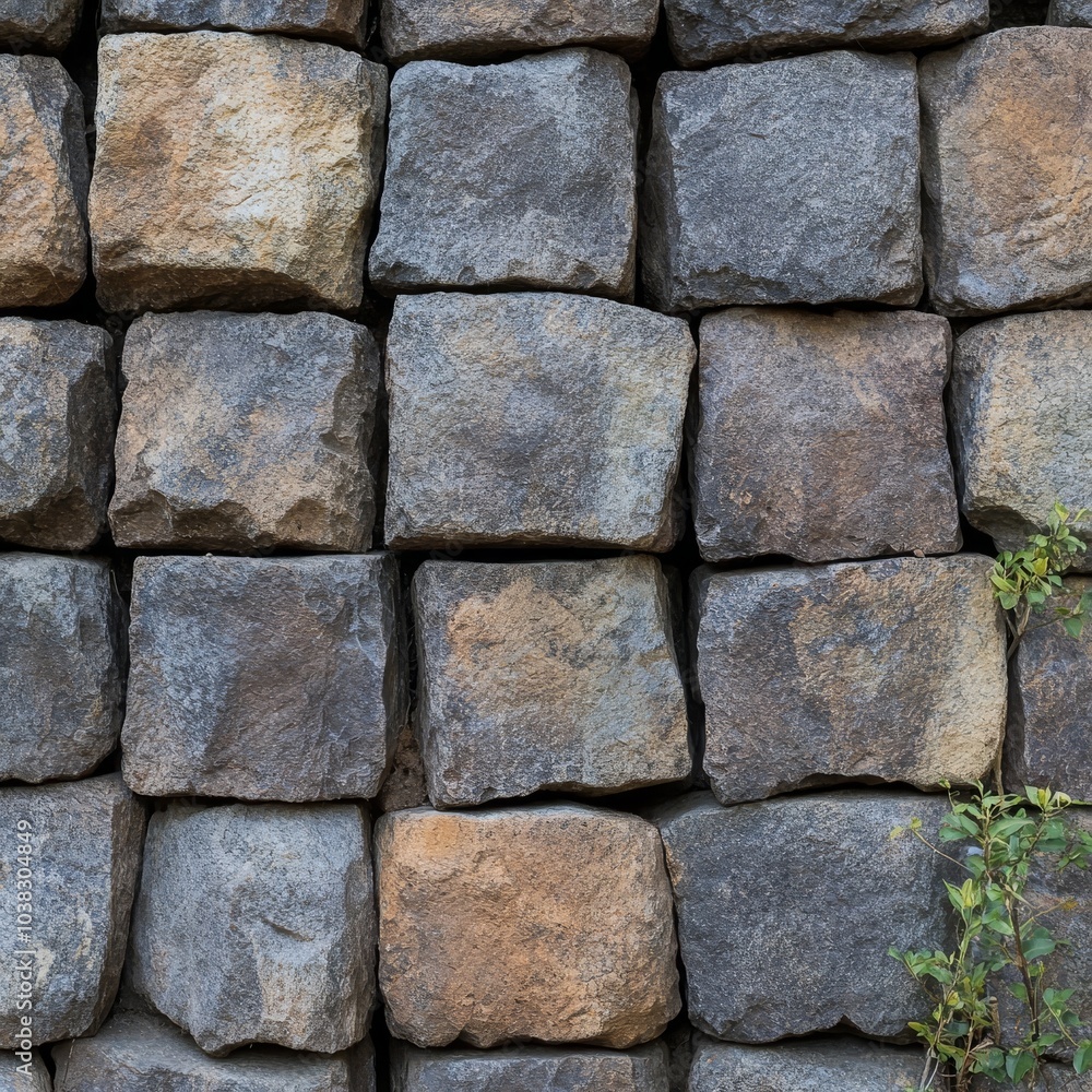 Round wall with rugged texture Round wall with rugged texture