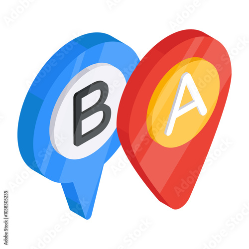 Modern design icon of ab location 

