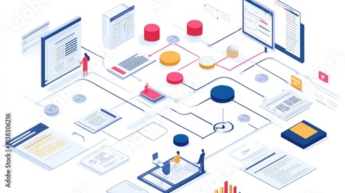 Wallpaper Mural Data Flow Network Illustration Torontodigital.ca