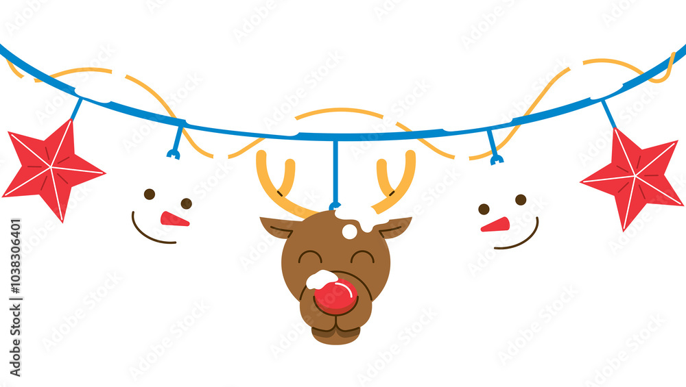 Fototapeta premium Hanging Christmas