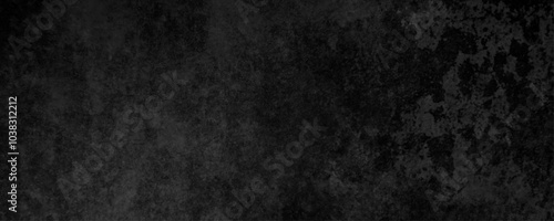 Dark and Neutral Grunge Background with Deep Charcoal Patterns and a Timeless Cement Wall Appearance
