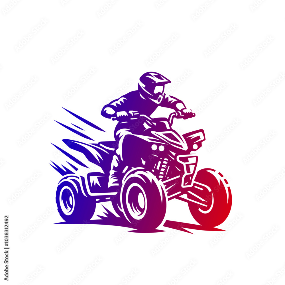 quad bike. extreme sport vehicle modern vector isolated illustration quad bike. extreme sport vehicle modern vector isolated illustration