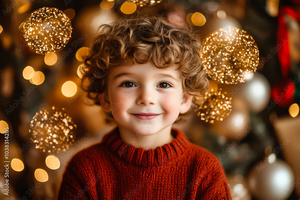 Dreams under the Christmas tree: a boy waiting for a miracle. Dreams under the Christmas tree: a boy waiting for a miracle.