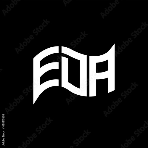 EDA logo design, EDA simple and modern logo. EDA luxurious alphabet design
