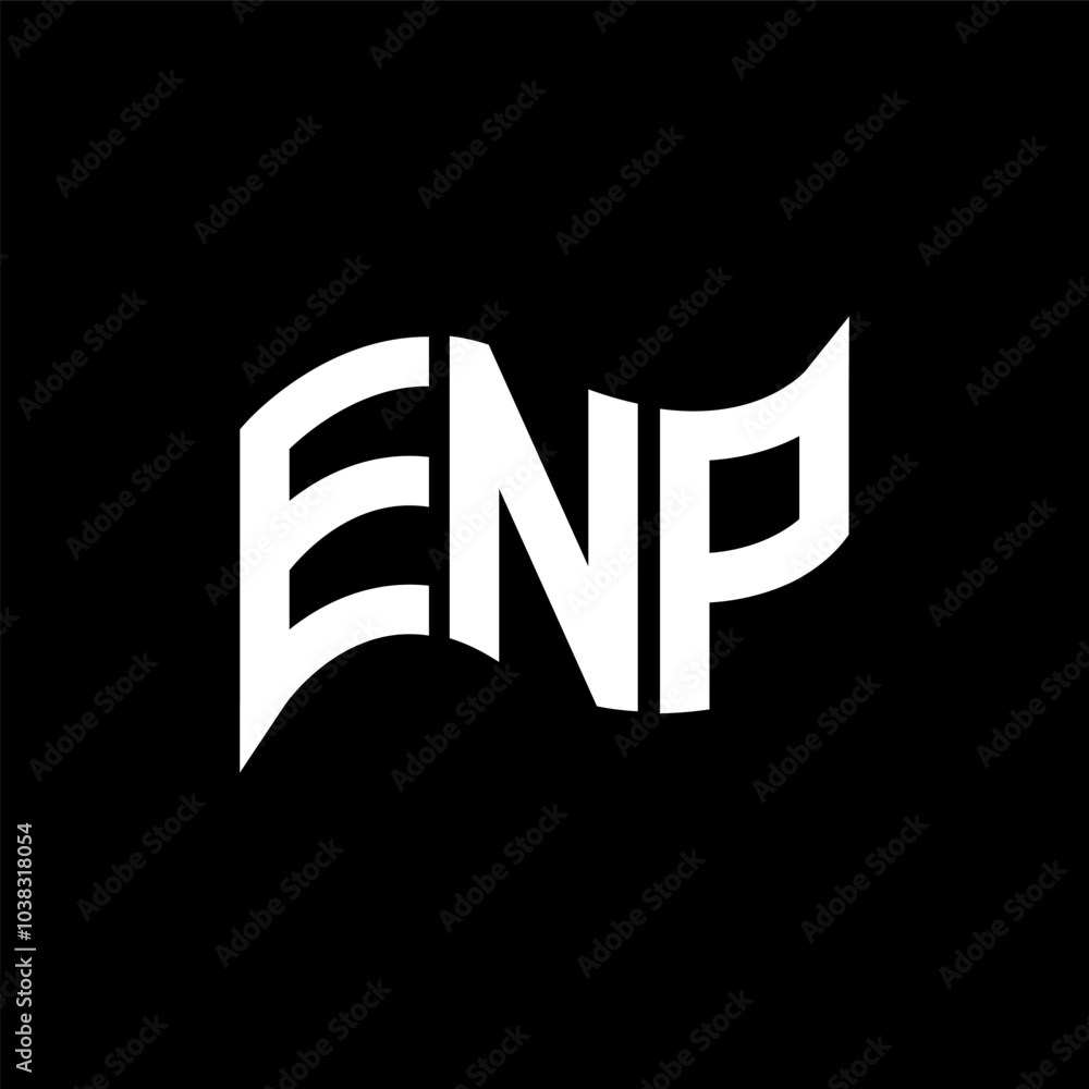 ENP logo design, ENP simple and modern logo. ENP luxurious alphabet design