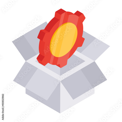 Trendy design icon of parcel management 

