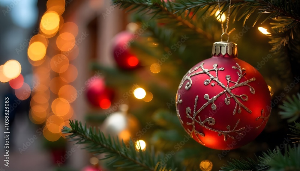 red christmas ball red christmas ball