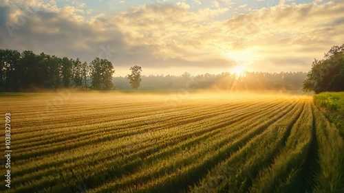 Golden Field Sunrise