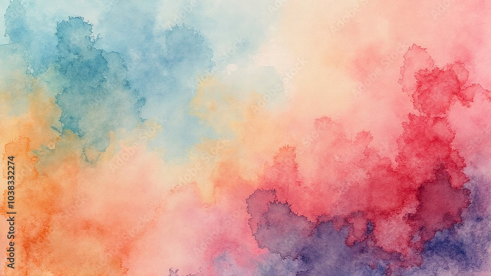 Abstract watercolor splash with a gradient effect Abstract watercolor splash with a gradient effect