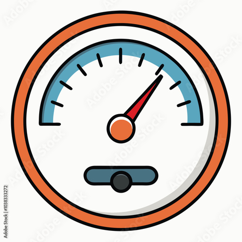 Fuel Gauge Icon vector illustration.