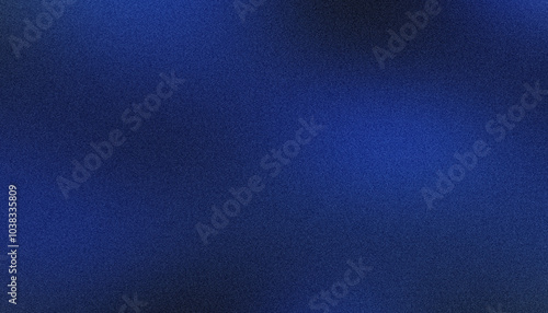 Dark blue gradient background. In granular