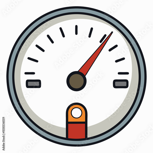 Fuel Gauge Icon vector illustration.