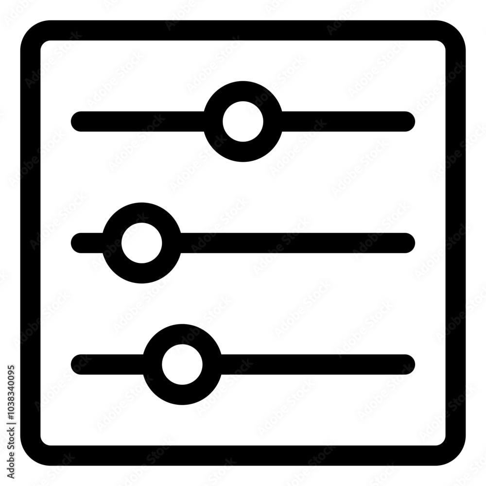 Control Icon for User Interface, System Controls, and Dashboard Management Settings Control Icon for User Interface, System Controls, and Dashboard Management Settings