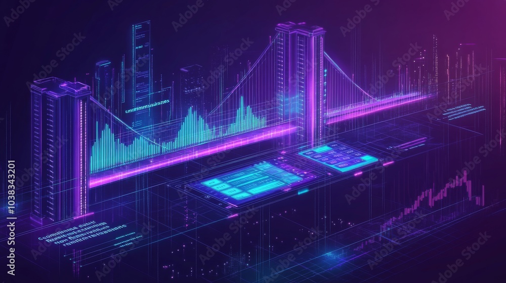 Naklejka premium Illustration concept Community Forex Trading for Remittances in colors