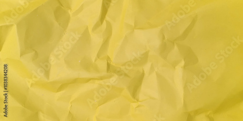 Wallpaper Mural Wrinkled crumpled square paper sheet texture background realistic vector illustration. Yellow crumpled paper texture. Torontodigital.ca