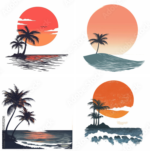 sunset beachside palm trees clipart of beach scene red sunset beach sunset beach California sunset