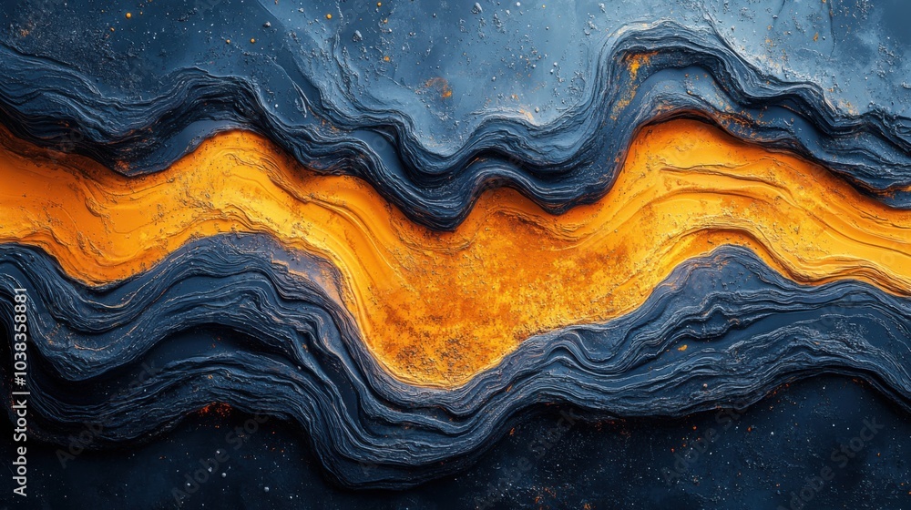 Very large wave of oil on the surface Very large wave of oil on the surface