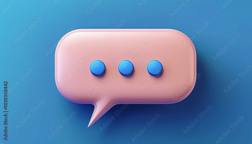 3d speech bubble chat message icon 3d speech bubble chat message icon