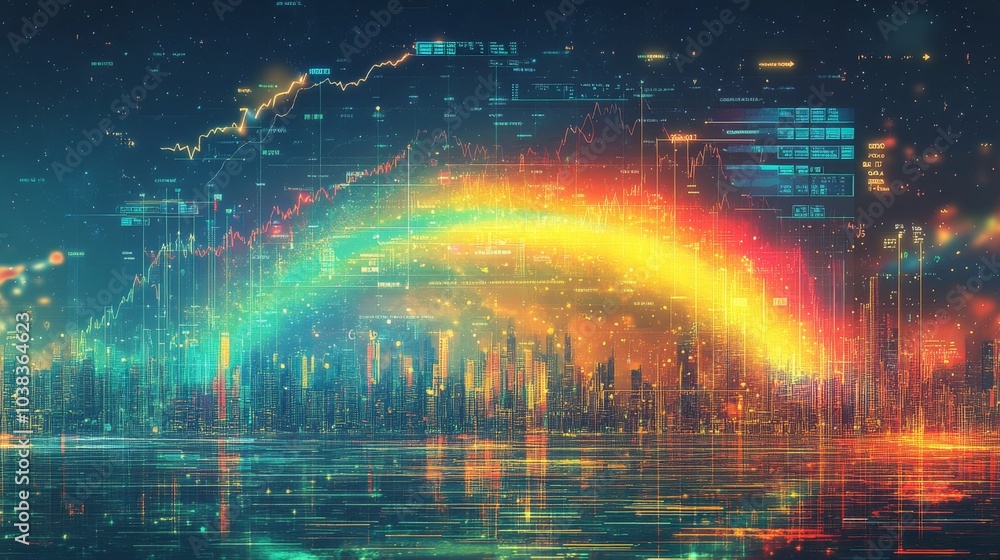 Fototapeta premium Sentiment Analysis for Algorithmic Trading Professional Stock Illustration