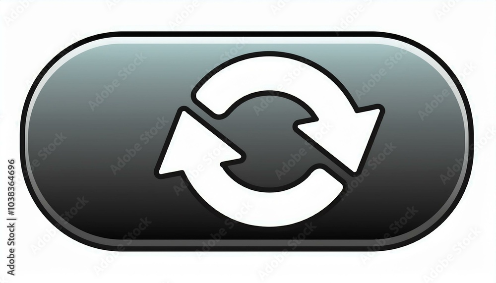 Refresh icon, sync repeat and reload arrow symbol convert button Refresh icon, sync repeat and reload arrow symbol convert button