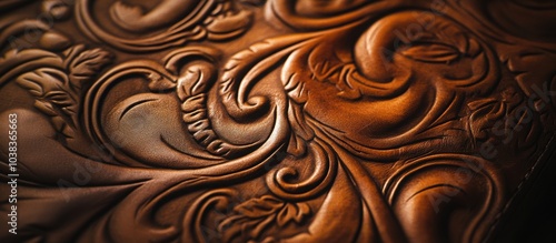  embossed leather pattern, where intricate designs are pressed into the surface