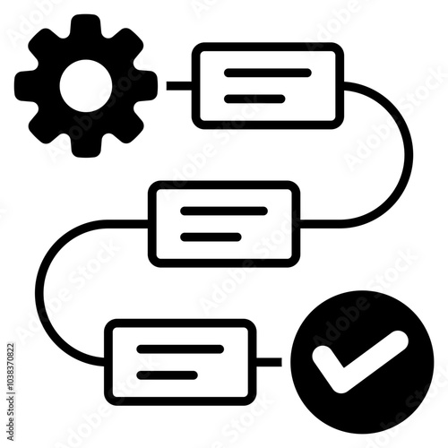 Workflow  Icon Element For Design