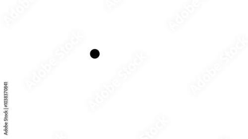 abstract animated dot loading motion graphic alpha channel loop video design