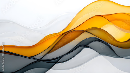 Crystal Waves Amber & Charcoal Glass Symphony background
