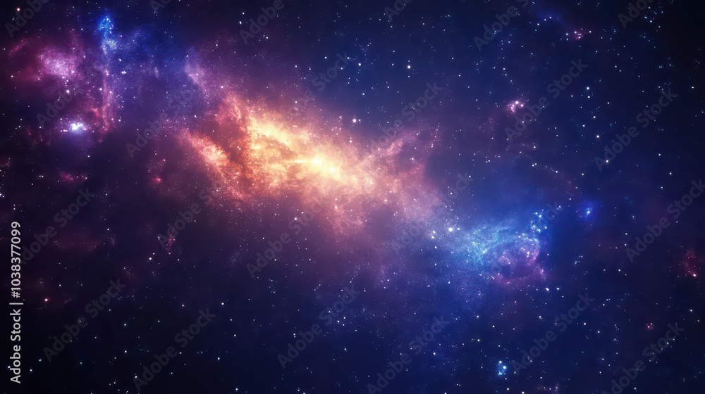 Night sky with stars in the galaxy Night sky with stars in the galaxy