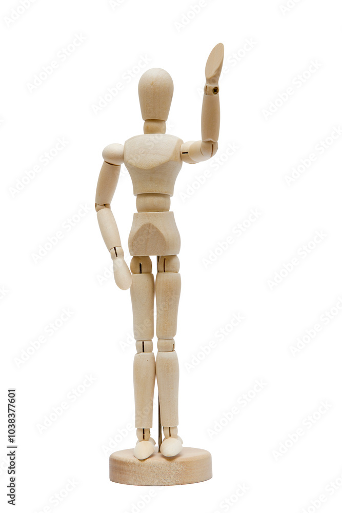 Wooden dummy isolated on a transparent background Wooden dummy isolated on a transparent background