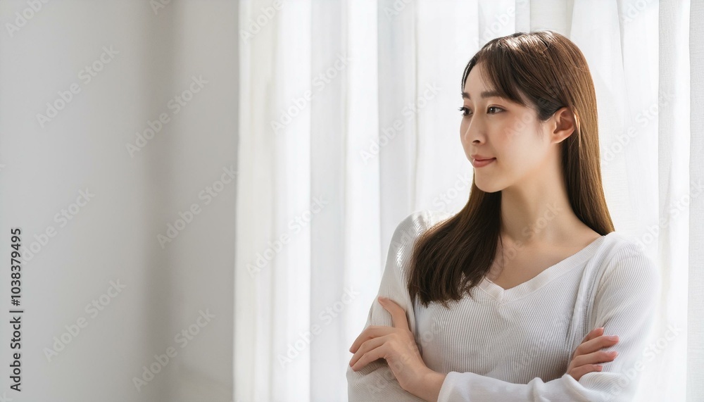 考え事をしている若いアジア人の女性。(A young Asian woman thinking.)
考え事をしている若いアジア人の女性。(A young Asian woman thinking.)