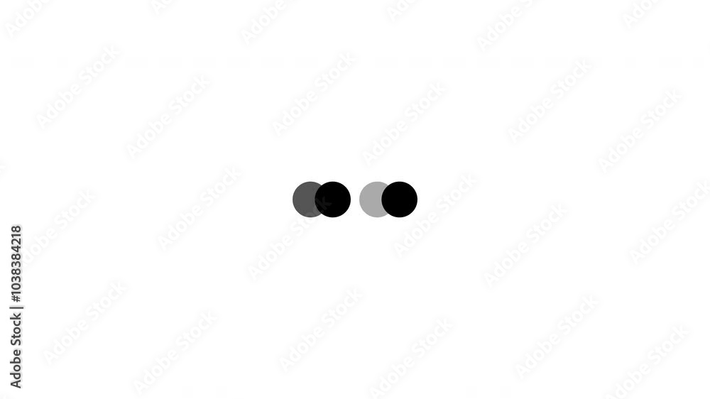 4 dots horizontal rotate animated loading motion graphic alpha channel loop video design 4 dots horizontal rotate animated loading motion graphic alpha channel loop video design