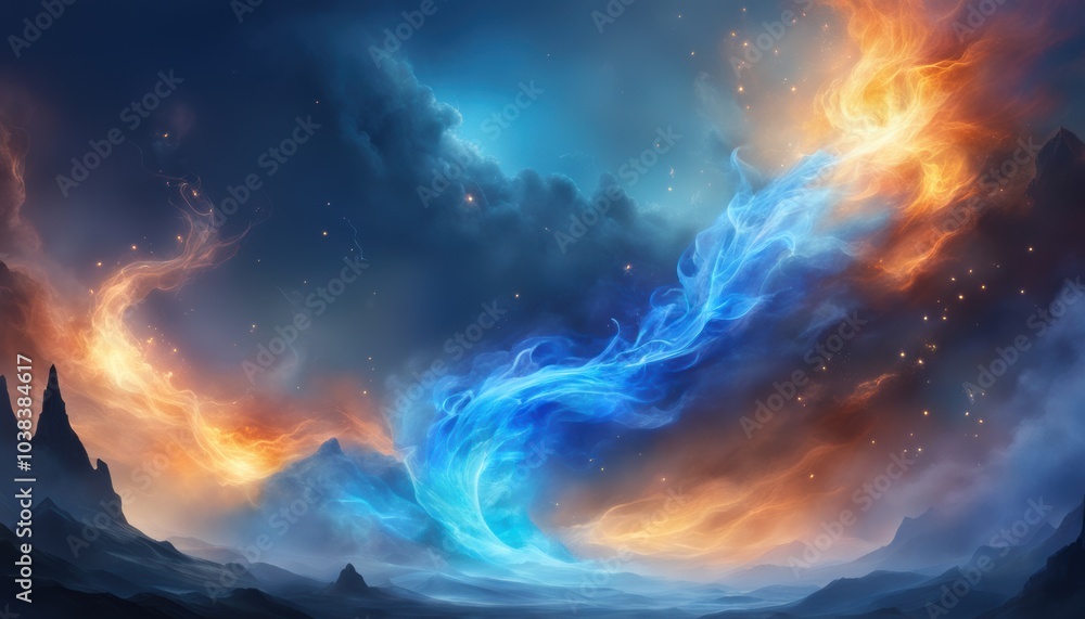 Abstract colorful background with lighting effect Abstract colorful background with lighting effect