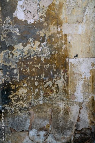 Grungy old stained wall texture photo