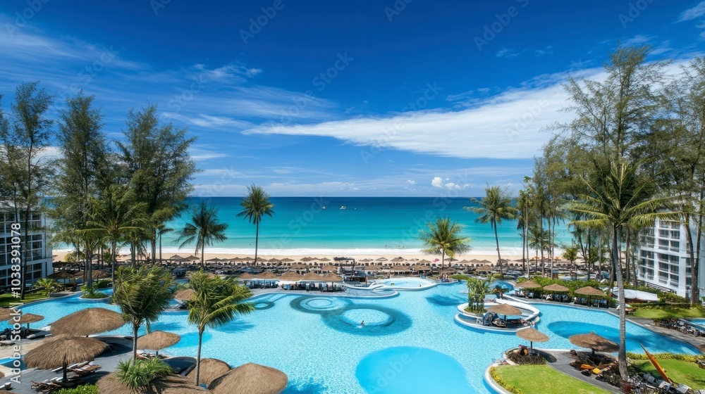 Serene Beachfront Resort with Crystal Clear Waters Serene Beachfront Resort with Crystal Clear Waters