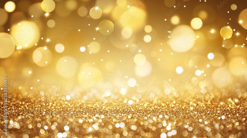 Gold background with glossy sparkles. Elegant and festive design. Gold background with glossy sparkles. Elegant and festive design.