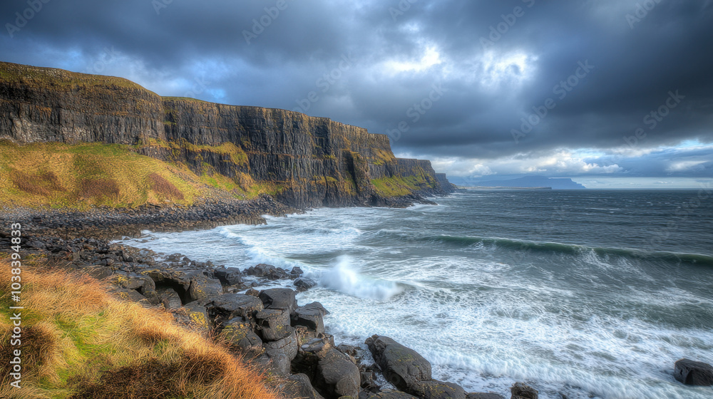 Fototapeta premium Stunning Landscape with Scenic Views and Vibrant Colors