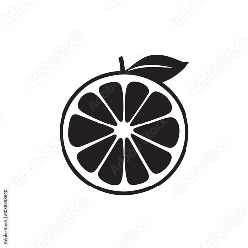 Grapefruits In cartoon, hand-drawn flat style. image for social media, websites and UI. Isolated 2D vector design in logo, icon, sketch style, simple line vector, single color. AI Generative Art.